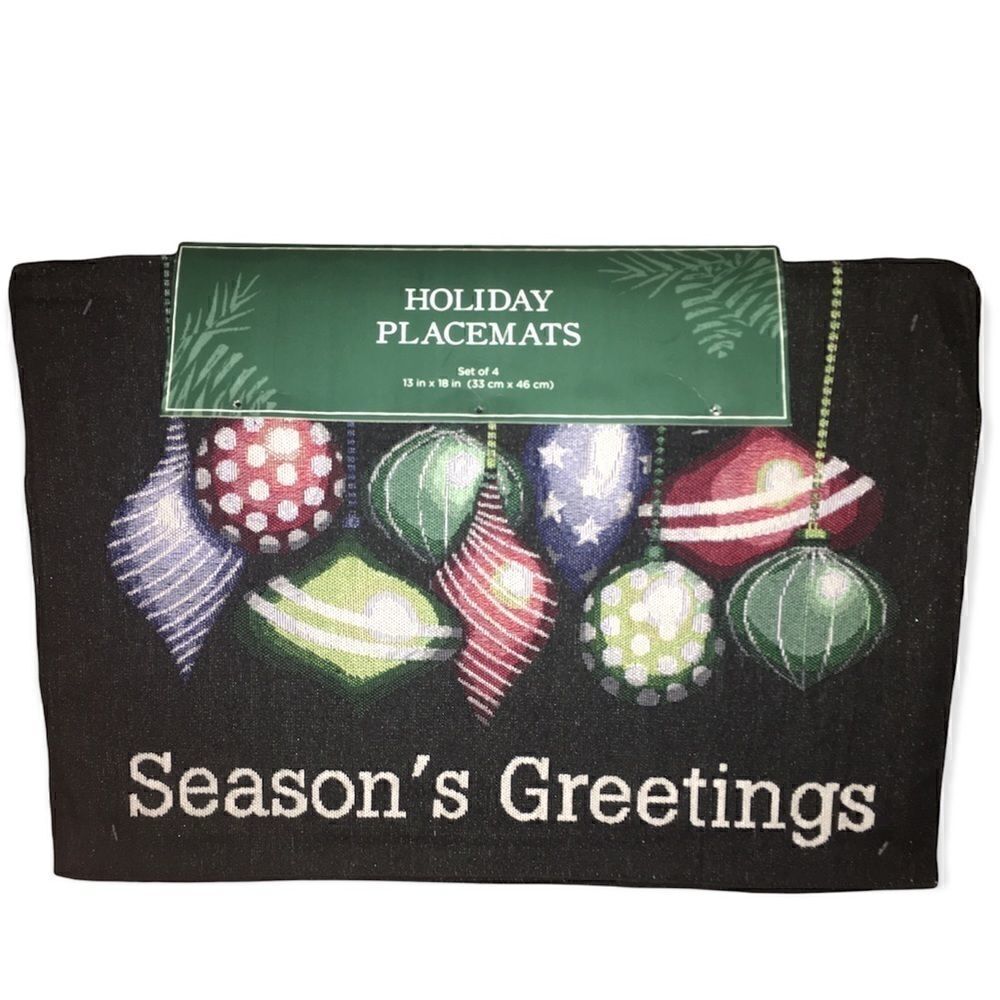 CHRISTMAS ORNAMENT PLACEMATS